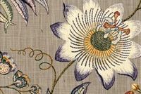 P Kaufmann PAPILLON TRAIL SWA 001 PLATINUM Tissu Imprimé Floral